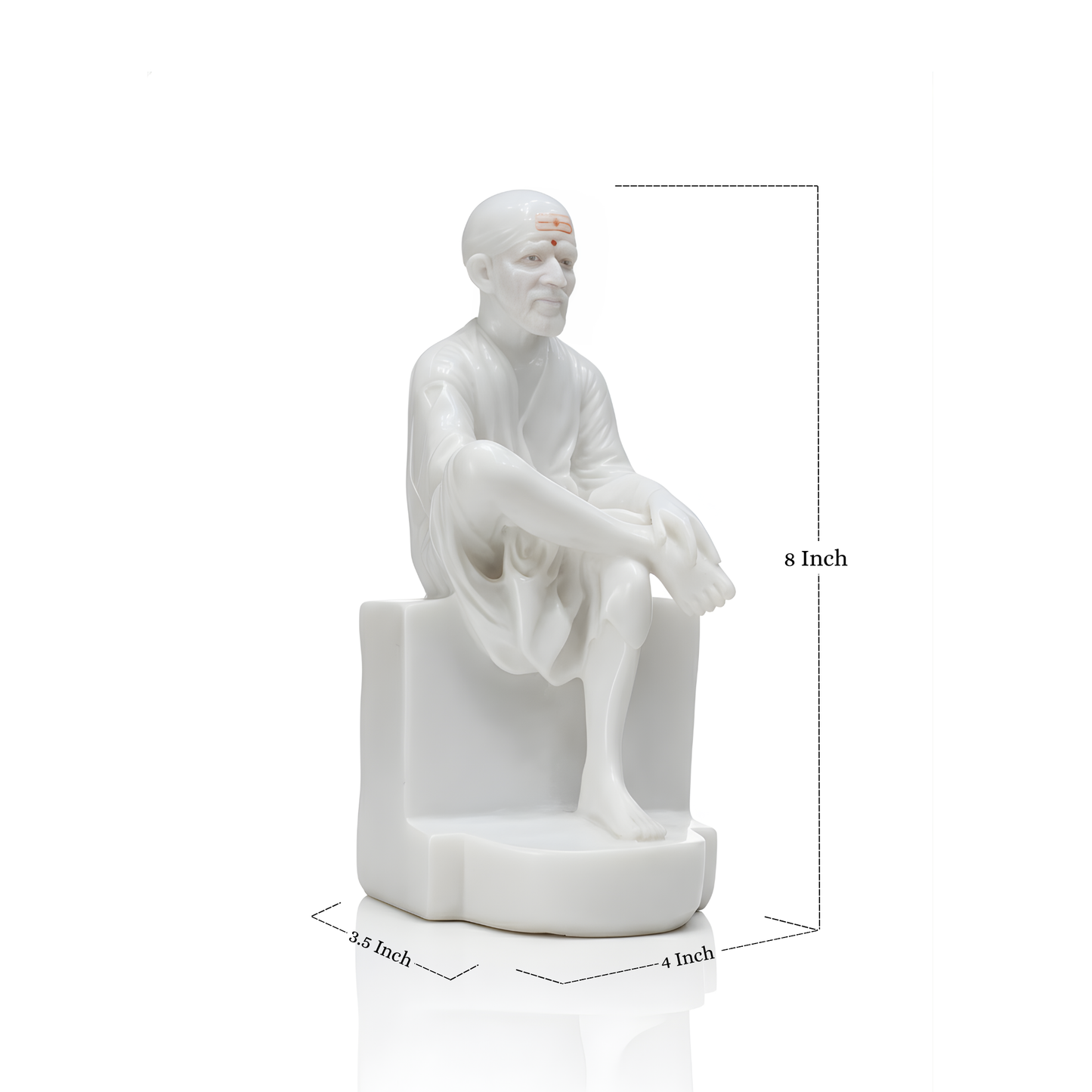 Sai Baba Idol 8 Inch Matte Finish