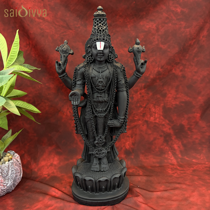 Lord Venkateshwara Resin Idol 17 Inch | Premium Balaji Murti | Sai Divya