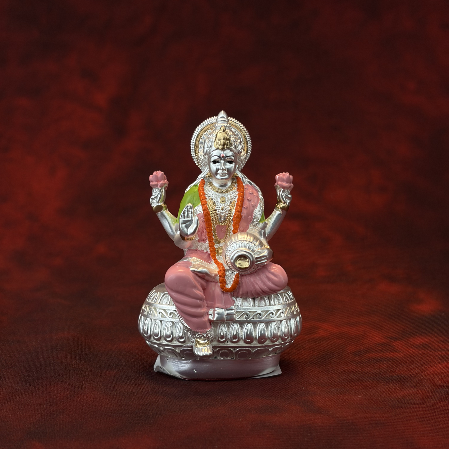 Silver Plated Lakshmi Idol 3 Inch | 999 Pure Silver | Sai Divya