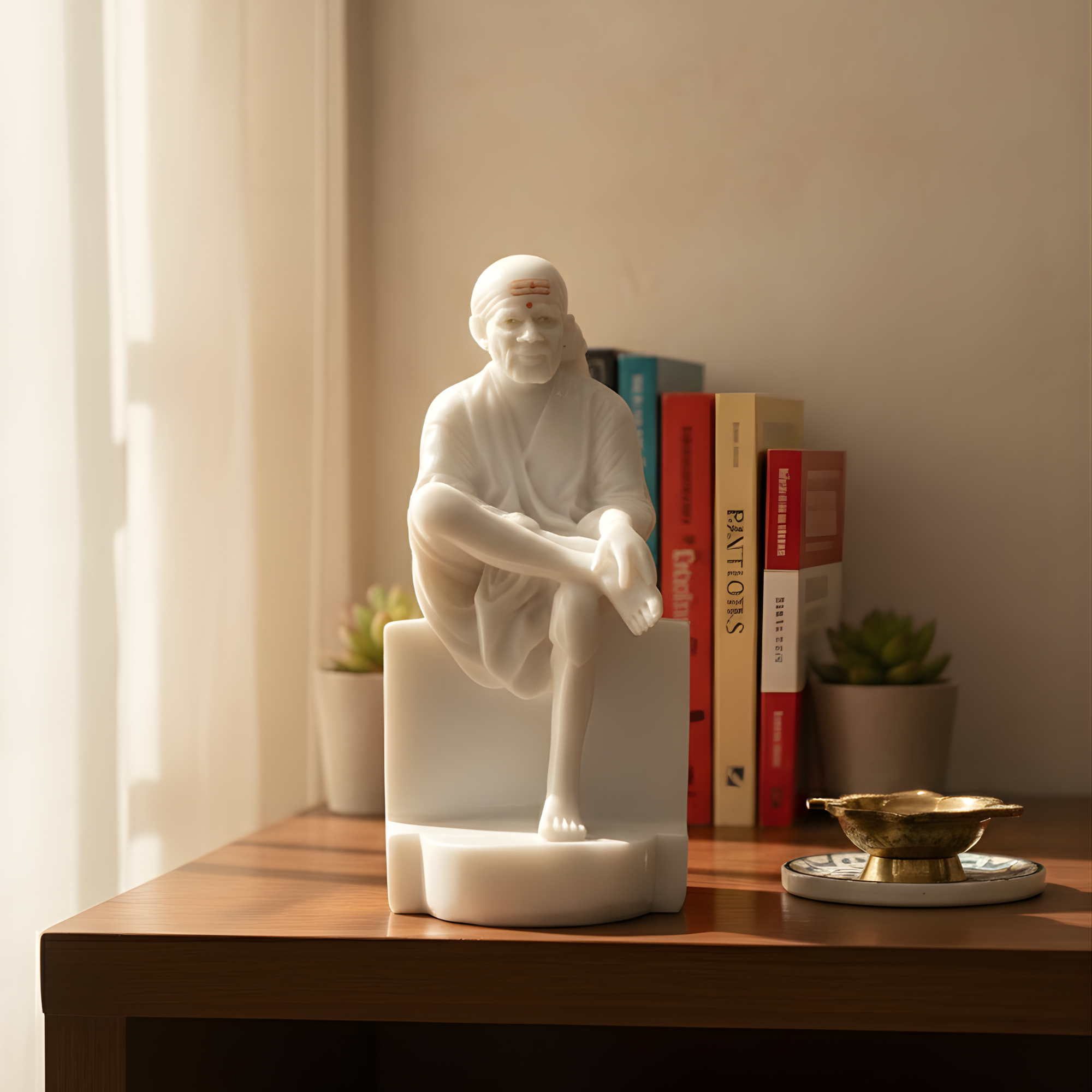 Sai Baba Idol 8 Inch Matte Finish