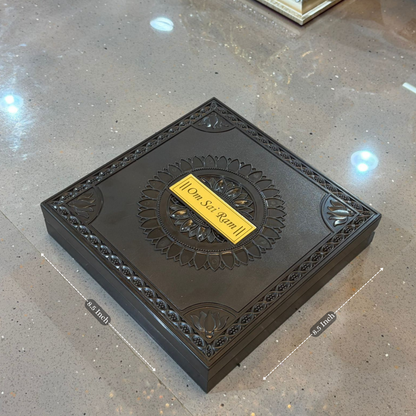 Sai Baba Samadhi Box – Grand Size Brown (8.5 x 8.5 Inch)