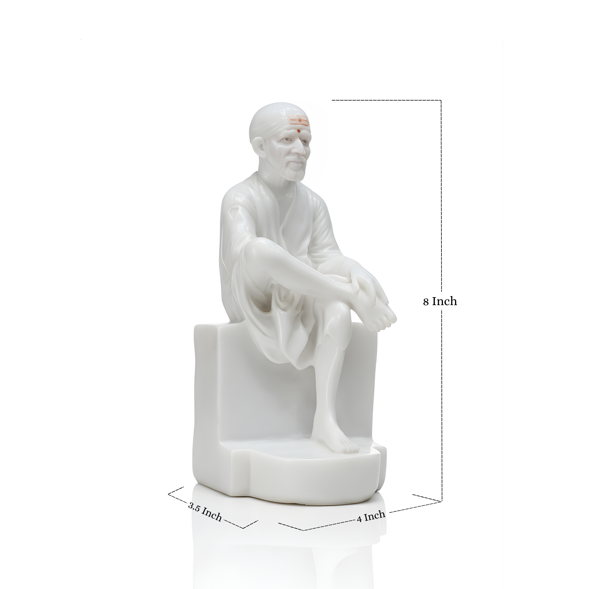 Sai Baba Idol 8 Inch Matte Finish