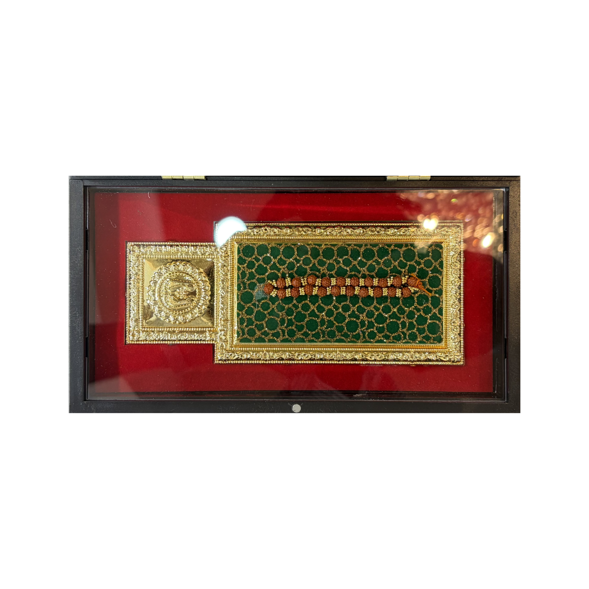 Sai Baba Samadhi Box – Large Brown Portable Darshan (8.5 x 4.5 Inch)