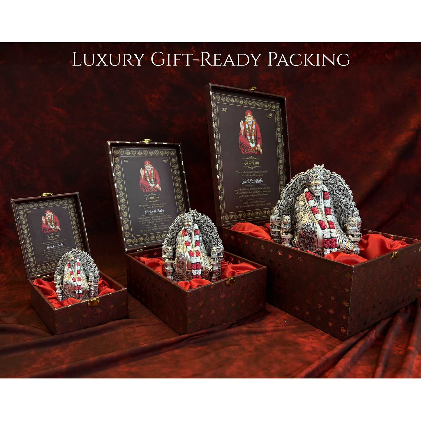 Sai Baba Maharaj Real Silver Plated Murti – Premium Shirdi Collection