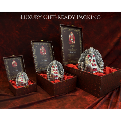 Sai Baba Maharaj Real Silver Plated Murti – Premium Shirdi Collection