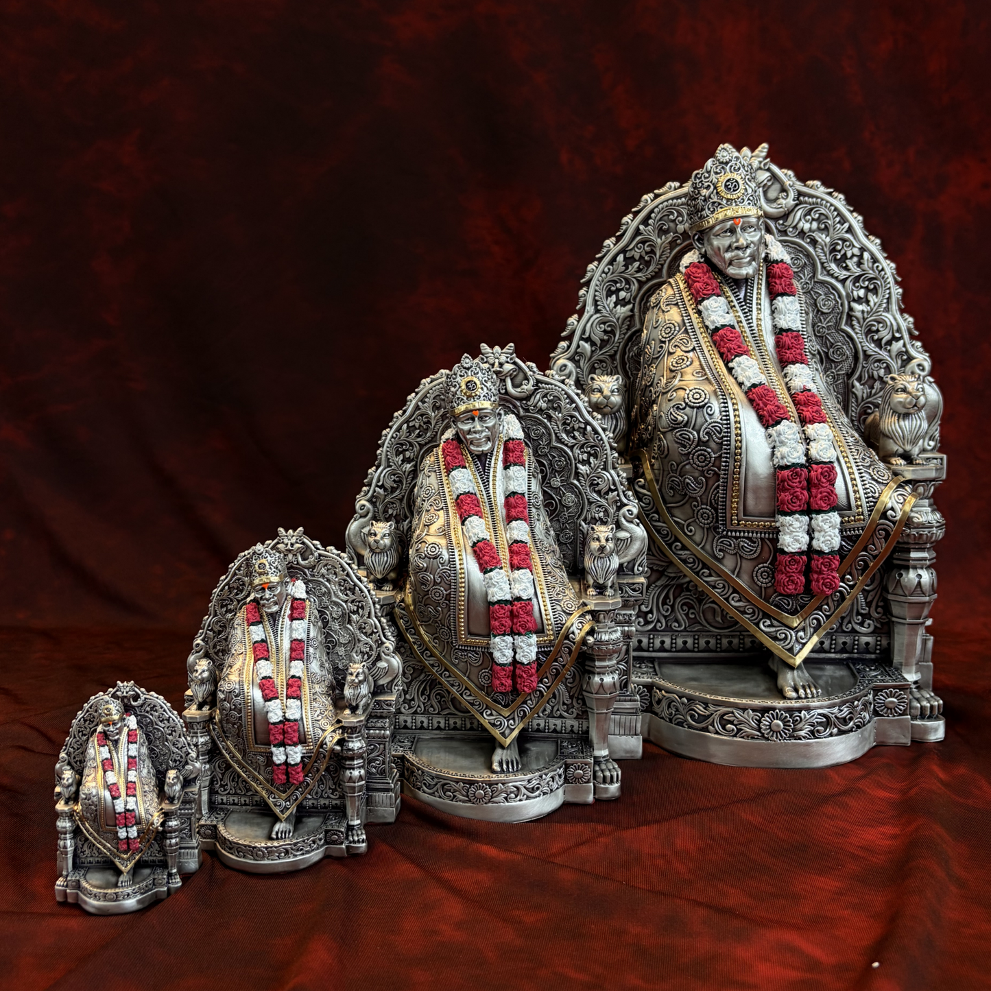Sai Baba Maharaj Real Silver Plated Murti – Premium Shirdi Collection