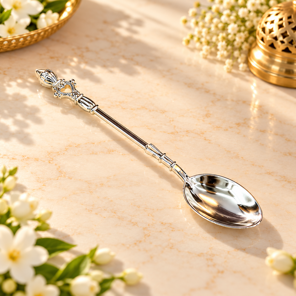 Silver Plated Pooja Thali Set | Premium Diwali Pooja & Gifting