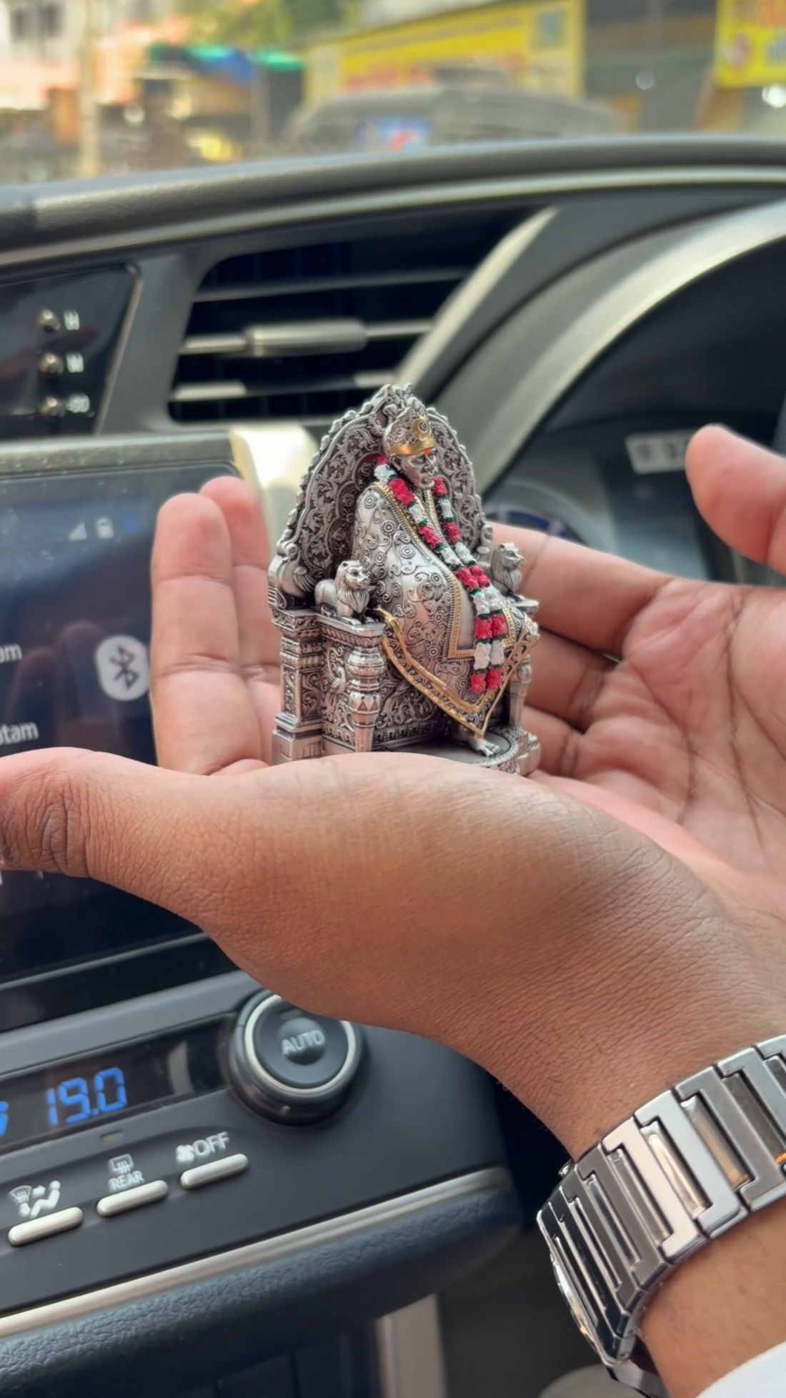 Sai Baba Silver Plated